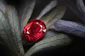 Red gemstone